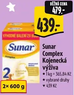 Albert Sunar Complex Kojenecká výživa nabídka