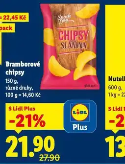 Lidl Bramborové chipsy nabídka