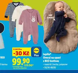 Lidl Overal na spaní s bio bavlnou nabídka