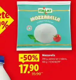Lidl Mozzarella nabídka