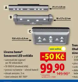 Lidl Senzorové led svítidlo nabídka