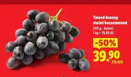 Lidl Hrozny tmavé bezsemenné nabídka