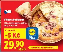 Lidl Višňová bublanina nabídka