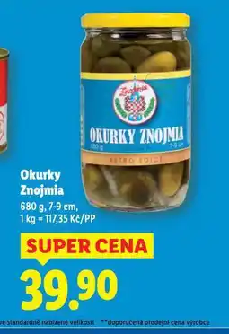 Lidl Okurky znojmia nabídka