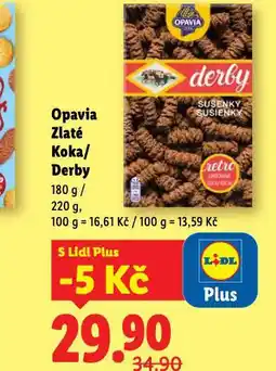 Lidl Opavia zlaté koka nabídka