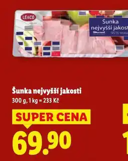 Lidl Šunka nejvyšší jakosti nabídka