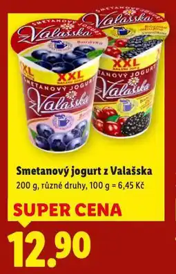 Lidl Smetanový jogurt z valašska nabídka