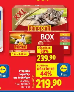Lidl Propesko kapsičky pro kočky nabídka