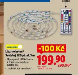 Lidl Světelný led pásek 3 m nabídka