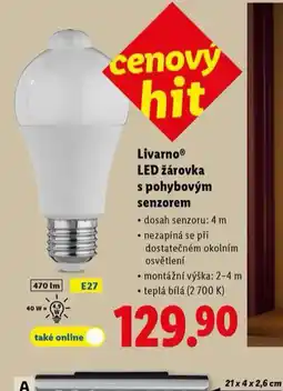 Lidl Led žárovka s pohybovým senzorem nabídka