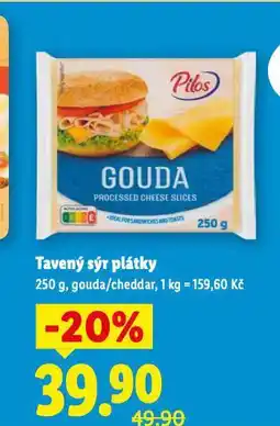 Lidl Tavený sýr plátky nabídka
