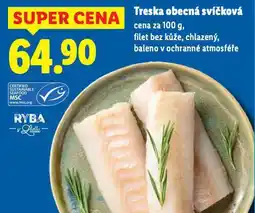 Lidl Treska obecná svíčková nabídka