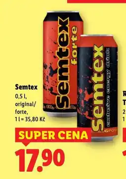 Lidl Semtex energy drink nabídka
