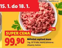 Lidl Mělněné vepřové maso nabídka