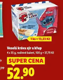 Lidl Veselá kráva sýr a křup nabídka