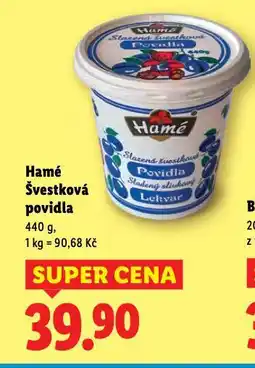 Lidl Švestková povidla hamé nabídka