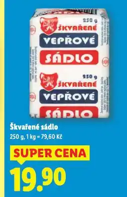 Lidl Škvařené sádlo nabídka