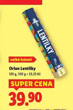 Lidl Orion lentilky nabídka