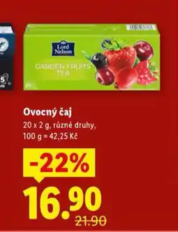 Lidl Ovocný čaj nabídka