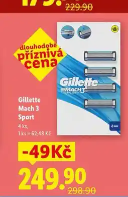 Lidl Gillette mach 3 nabídka