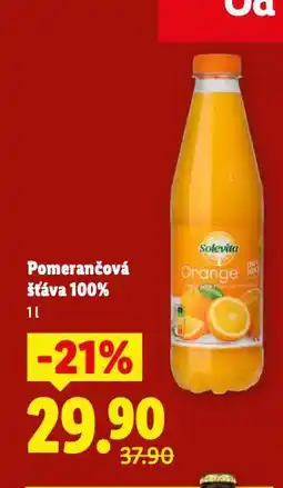 Lidl Pomerančová šťáva nabídka