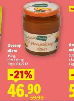 Lidl Ovocný džem nabídka