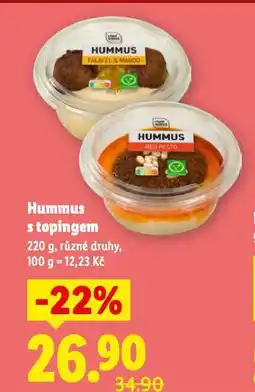 Lidl Hummus s topingem nabídka