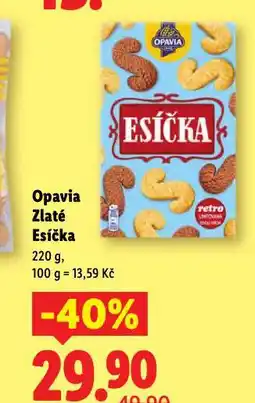 Lidl Opavia zlaté esíčka nabídka