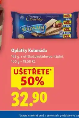 Lidl Oplatky kolonáda nabídka