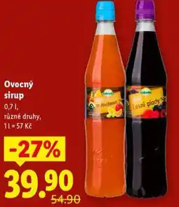 Lidl Ovocný sirup nabídka