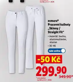 Lidl Pracovní kalhoty nabídka