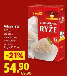 Lidl Vitana rýže nabídka