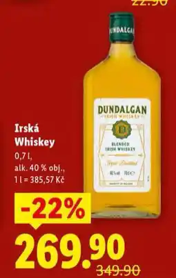 Lidl Irská whiskey nabídka
