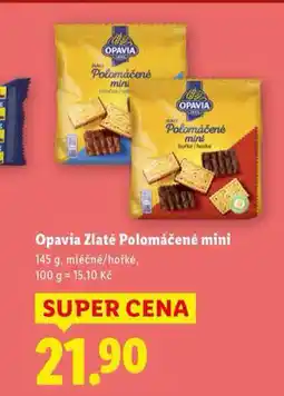 Lidl Opavia zlaté polomáčené mini nabídka