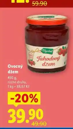 Lidl Ovocný džem nabídka
