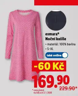 Lidl Noční košile nabídka