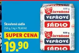 Lidl Škvařené sádlo nabídka