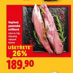 Lidl Vepřová panenská svíčková nabídka