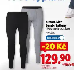 Lidl Spodní kalhoty nabídka