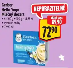 Albert Gerber Hello Yogo Mléčný dezert nabídka
