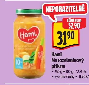 Albert Hami Masozeleninový příkrm nabídka