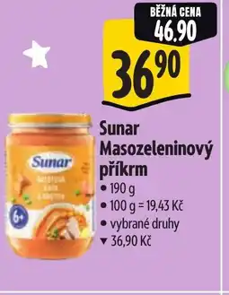 Albert Sunar Masozeleninový příkrm nabídka
