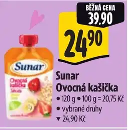 Albert Sunar Ovocná kašička nabídka