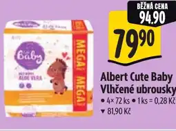 Albert Albert Cute Baby Vlhčené ubrousky nabídka