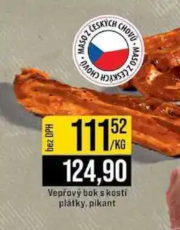 Jip Vepřový bok s kostí plátky, pikant 1kg nabídka