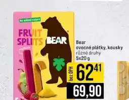Jip Bear ovocné plátky, kousky různé druhy 5x20 g nabídka