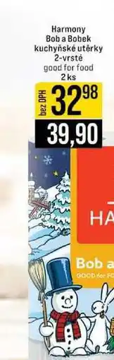 Jip Harmony Bob a Bobek kuchyňské utěrky 2-vrsté good for food 2 ks nabídka