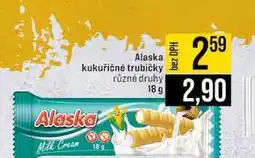 Jip Alaska kukuřičné trubičky různé druhy 18 g nabídka