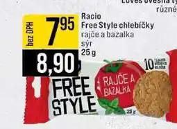 Jip Racio Free Style chlebíčky rajče a bazalka sýr 25 g nabídka