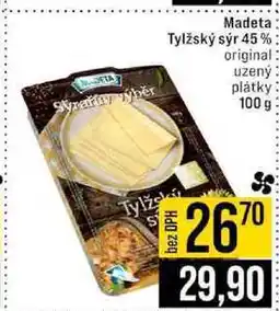 Jip Madeta Tylžský sýr 45 % original uzený plátky 100 g nabídka